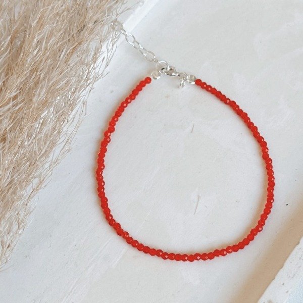 Producto - Pulsera Roja Cristal SW Malena Plata 925