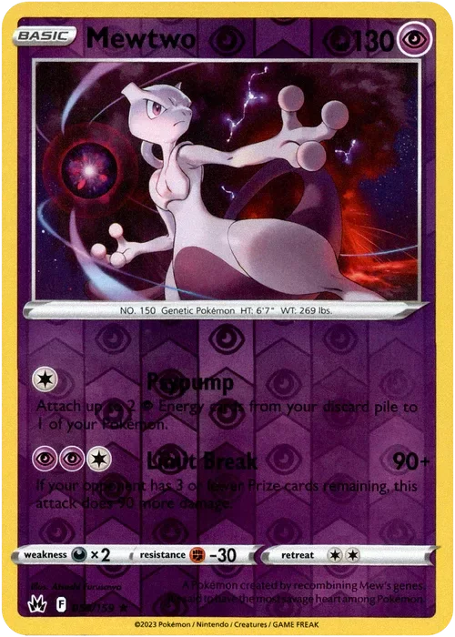 Producto - Mewtwo - 059/159 - Crown Zenith - Reverse Holo