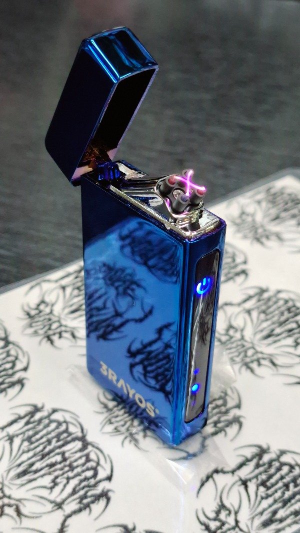 Producto - Encendedor 3 Rayos Plasma Táctil Azul - 2