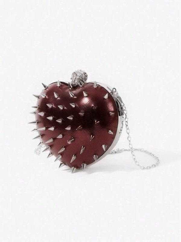 Producto - Cartera Punk Heart bordo