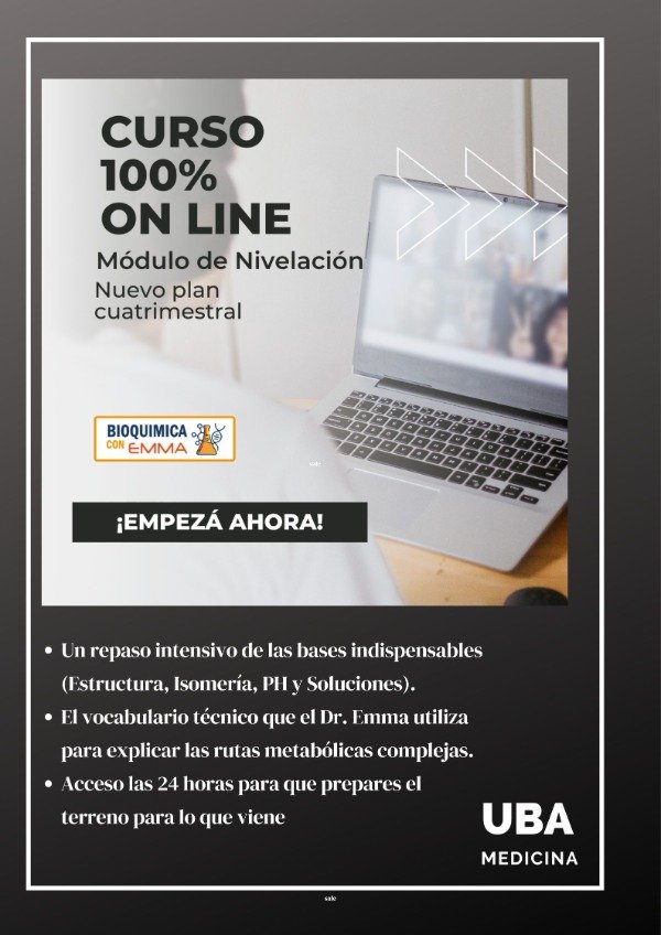 Producto - QUIMICA BIOLOGIA Clases de Nivelación