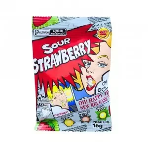 Producto - Caramelos Super Acidos Happy Time Sabor Frutilla 16g