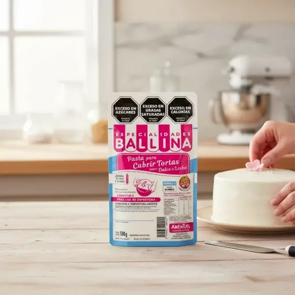 Producto - Pasta ballina para forrar tortas blanca formula h 500gr