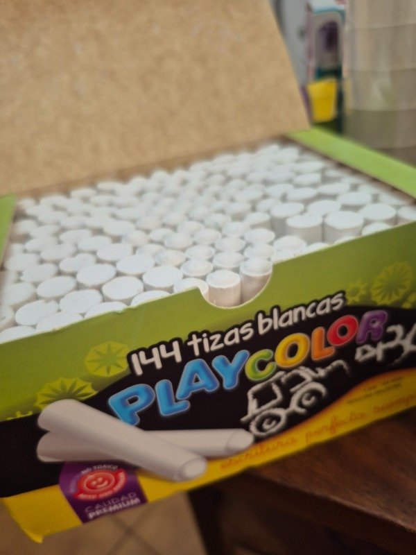 Producto - Tiza blanca Playcolor