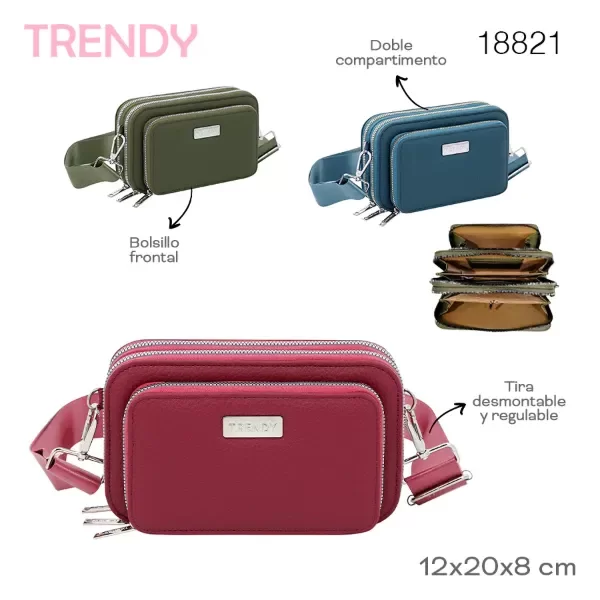 Producto - BANDOLERA MORRAL PORTACELULAR TRENDY 18821