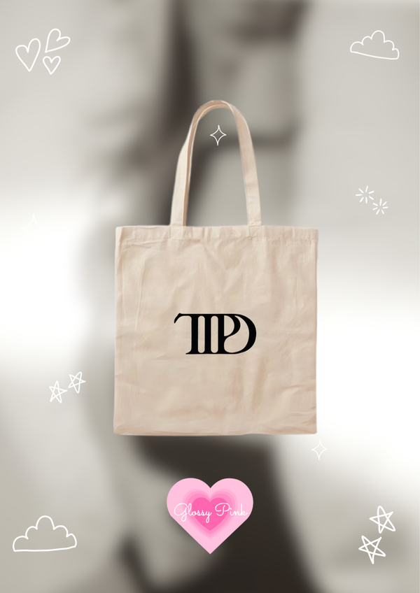 Tote bag the tortured poets department de lienzo