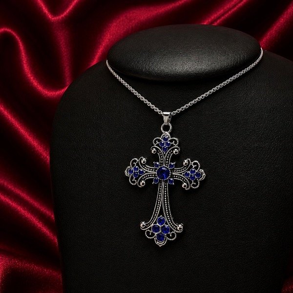 Producto - Collar Cathedral Blue (Full Acero)