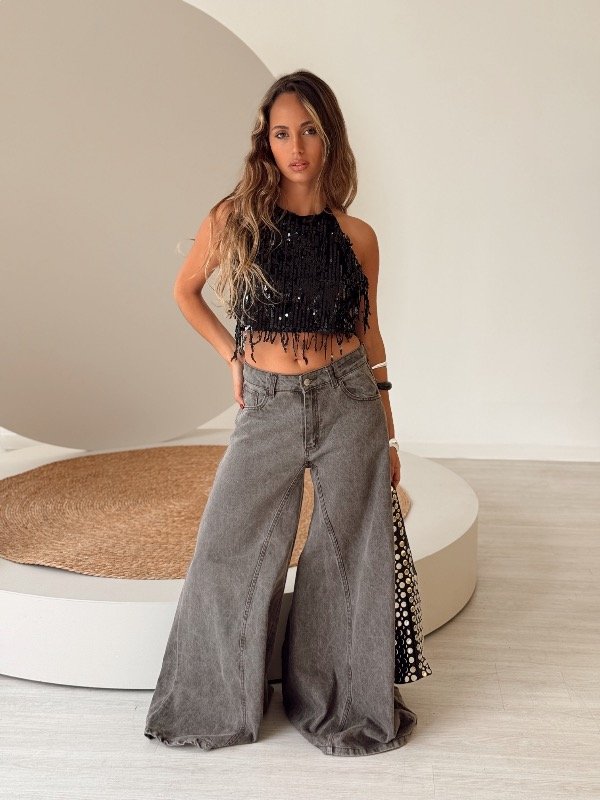 Producto - JEAN MEGA WIDE MOCCA GREY