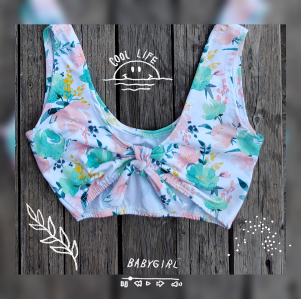 Top nudo flower pastel — imagen 2