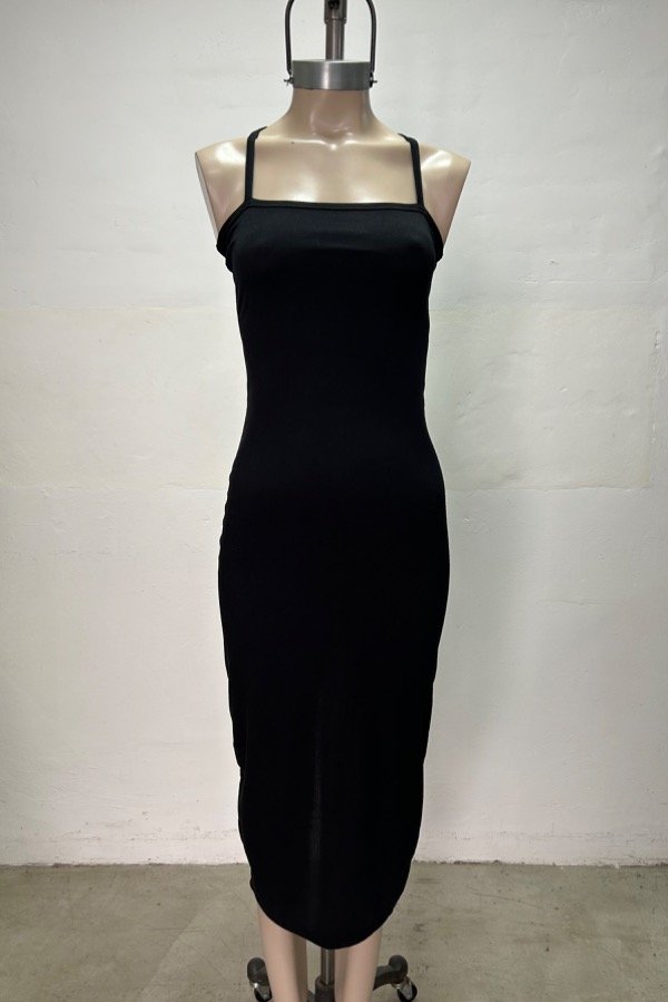 Producto - Vestido largo "Tiritas cruzadas"