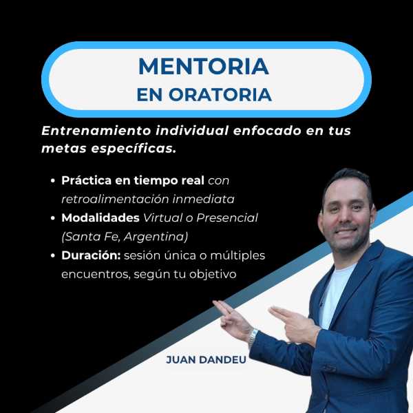 Producto - Mentoria de Oratoria: Curso y Clases Personalizadas en vivo