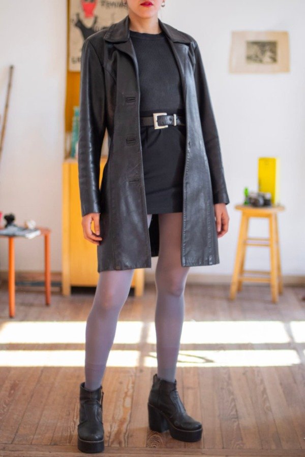 Producto - Tapado Leather Ferb Talle:S-