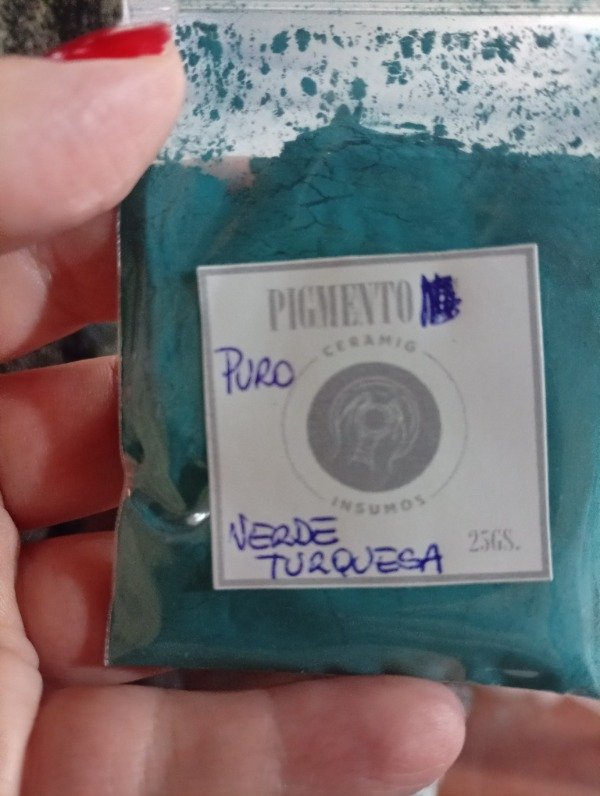 Producto - PIGMENTO PURO VERDE TURQUESA
