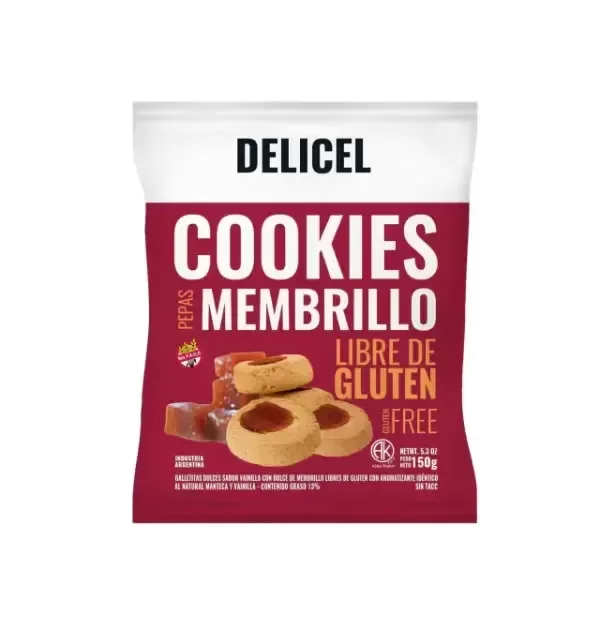 Producto - Pepas de Membrillo SIN GLUTEN Delicel 200gr