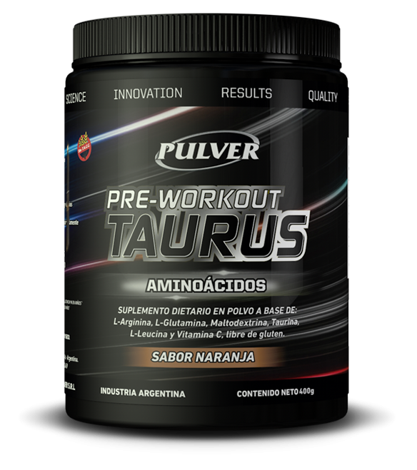 Producto - Pre-workout Amino Taurus 400 Gr Pulver Arginina Taurina Sin Tacc