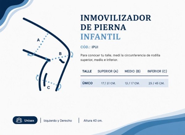 Producto - Inmovilizador de rodilla para niños - 1