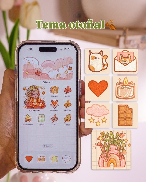 Producto - Tema otoñal/invernal para el celular
