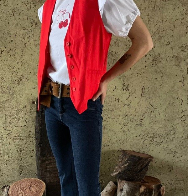 Producto - Chaleco sastrero lino