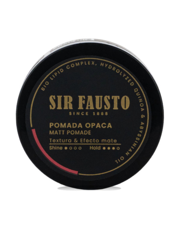 Producto - Pomada Opaca Sir Fausto Mate Fijacion Media Alta X 100ml