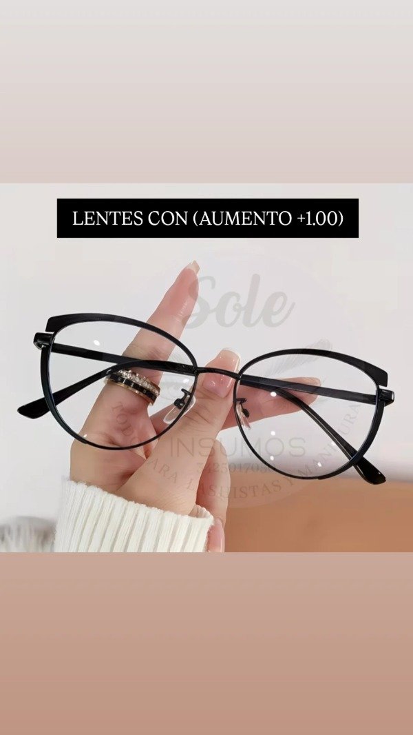 Producto - LENTES CON AUMENTO +1.00 .