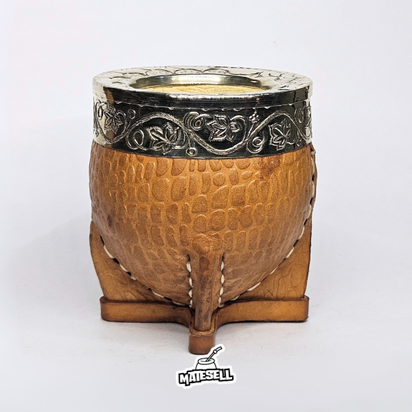 Producto - MATE IMPERIAL DE CALABAZA - Cuero croco suela
