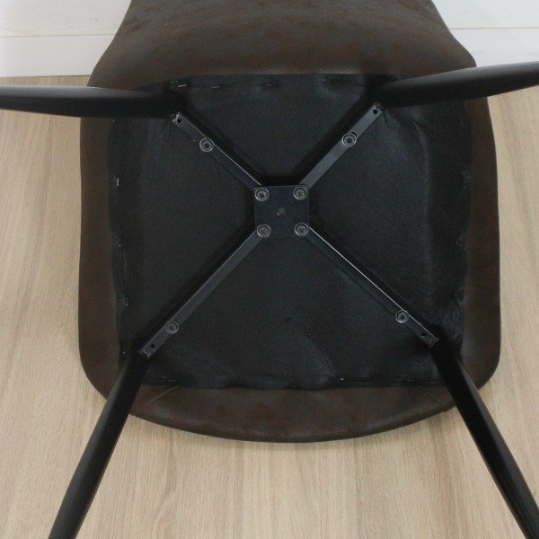 Producto - SILLA Austria ECOCUERO MARRON - 4