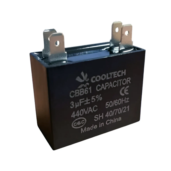 Producto - Capacitor 3uF - 440VAC Para Motor Ventilador/Aire Acondicionado