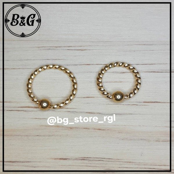 Producto - BCR Torzado 8mm/10mm Dorado (Unidad)