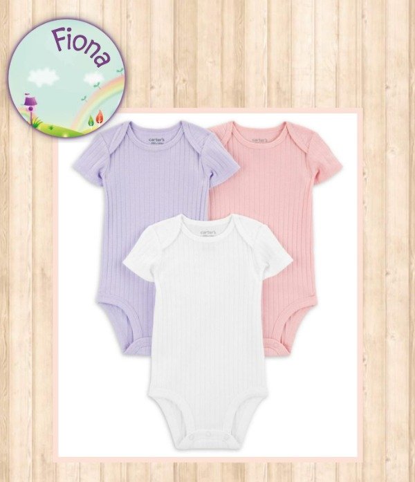 Producto - Pack de Bodys x 3 unid Lisos