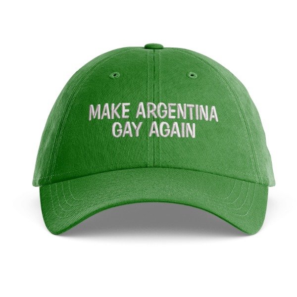 Producto - Gorra Verde Make Argentina Gay Again - Bordado Blanco - Unisex - OFERTA