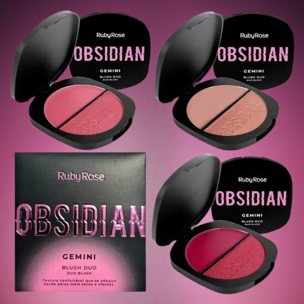 Producto - Blush Duo Gemini Obsidian - Ruby Rose