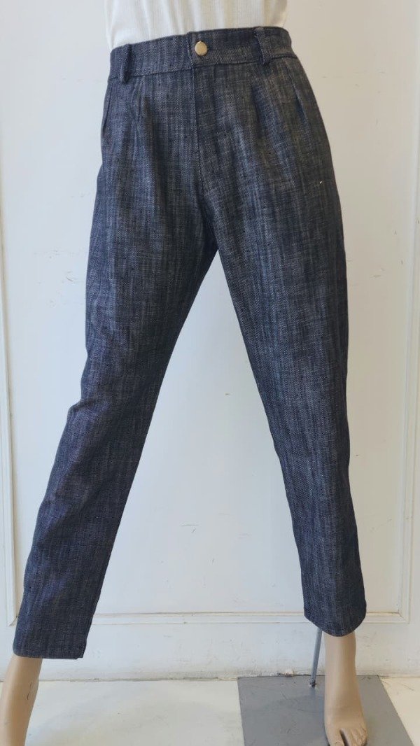 Producto - Pantalón Con Botón Elástico Denim Strass (Art. 6073)