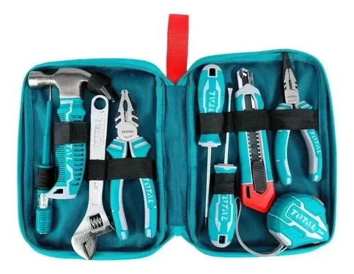 Producto - Set Herramientas 9 Piezas Total Super + Estuche Color Turquesa