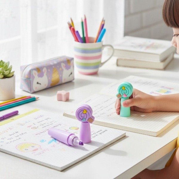 Producto - SET DE 6 MINI RESALTADORES PALETA EN ESTUCHE - 1