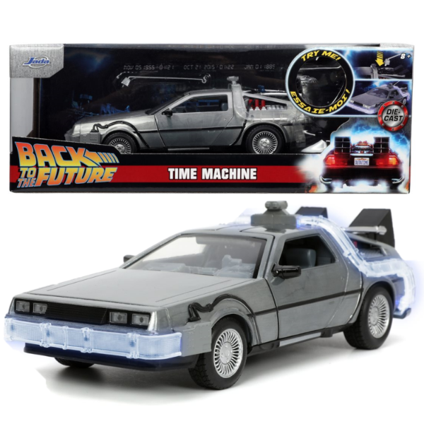 Producto - Back To The Future Time Machine Delorean Con Luz 1:24 Jada Toys