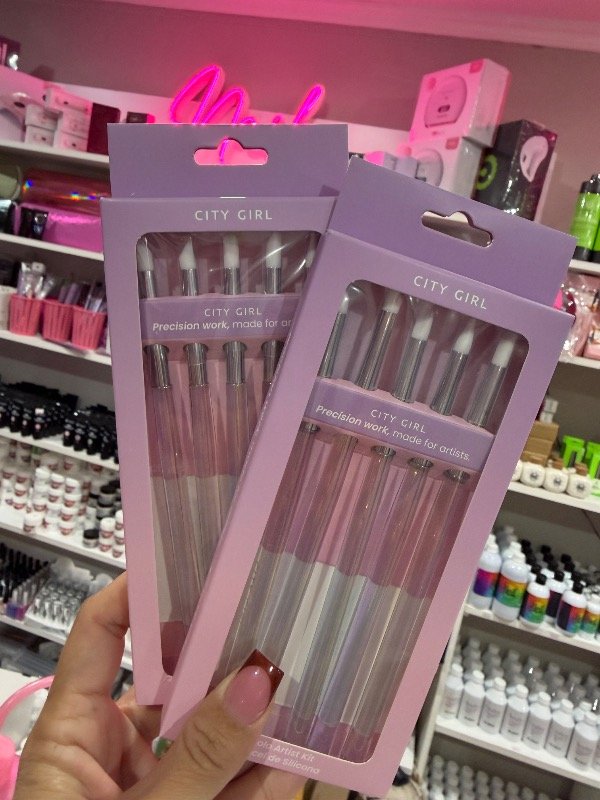 Producto - Set pinceles de silicona city girl