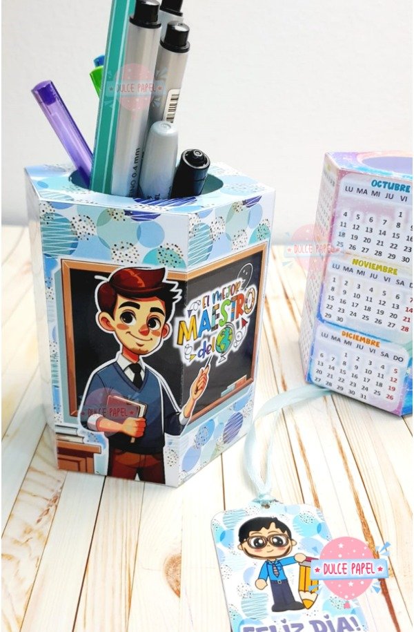Producto - CALENDARIO PORTALAPICES HEXAGONAL - 2