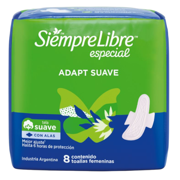 Producto - SIEMPRE LIBRE TOALLA ESP. ADAPT SVE 60 x 8u