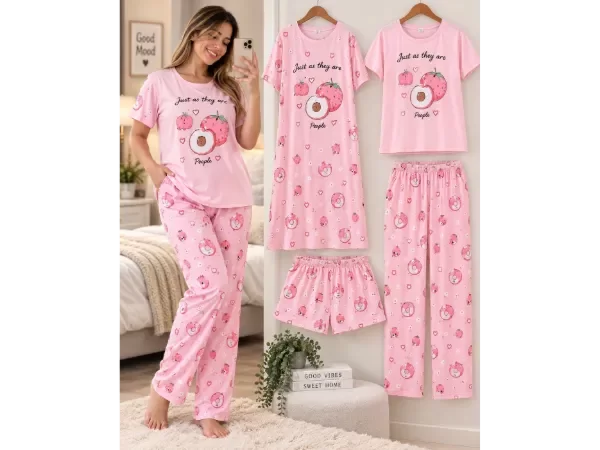 Producto - P4P - Pijama de Dama 4 Piezas - 0