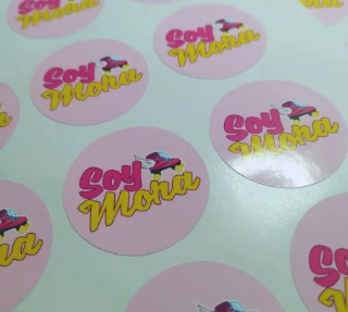 Producto - Stickers de corte simple, el diseño es personalizado. (Plancha A4) - 4