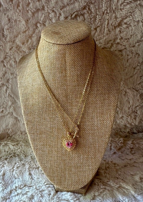 Producto - Par de cadenitas corazón y espada