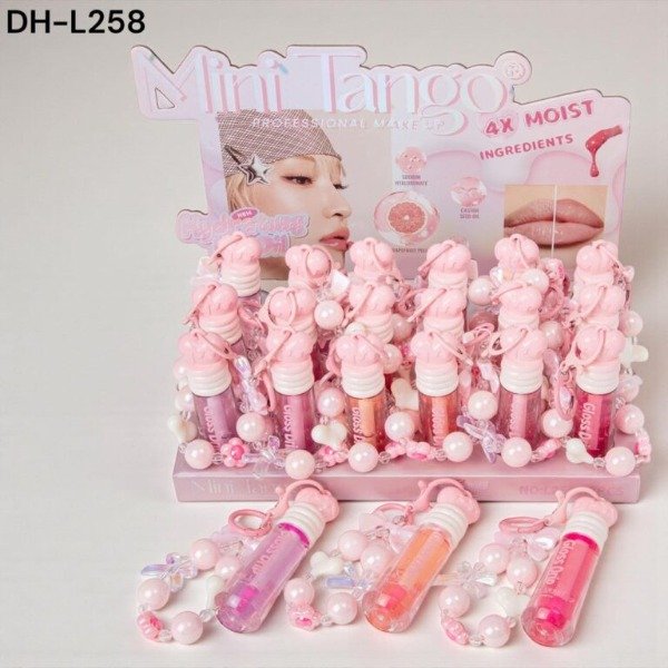 Producto - BRILLO LABIAL CON LLAVERO PERLAS - MINI TANGO