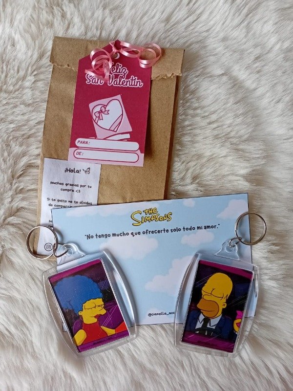 Producto - Llavero para compartir Homero y Marge