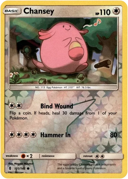 Producto - Chansey - 101/145 - Guardians Rising - Reverse Holo