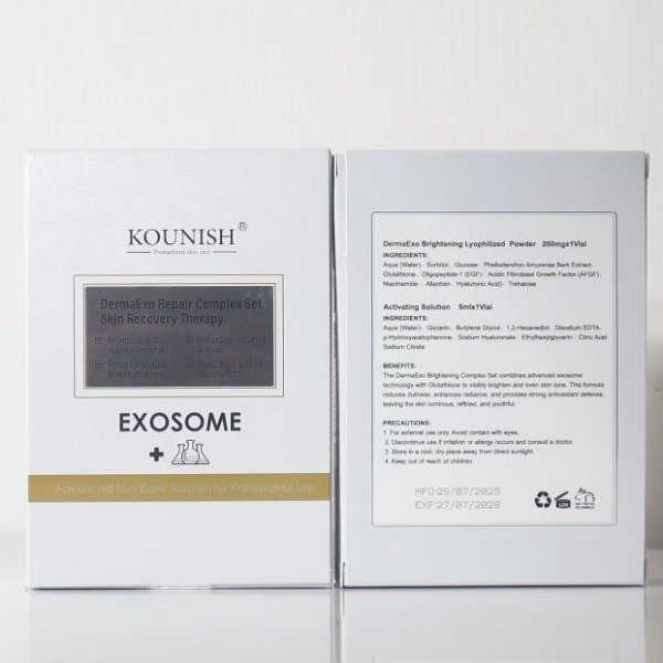 Producto - Kit de Exosomas DermaExo Repair Complex  Kounish (Repara, Despigmenta e Ilumina)