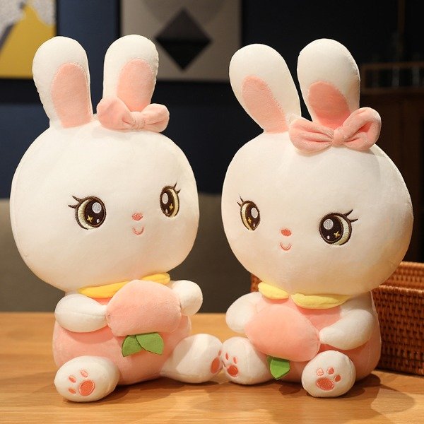 Producto - PELUCHE CONEJO CON DURAZNO 38CM