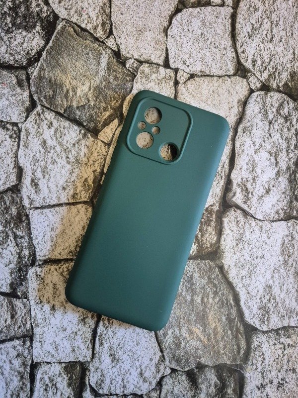 Producto - Funda silicone case Xiaomi Redmi 12C verde oscuro