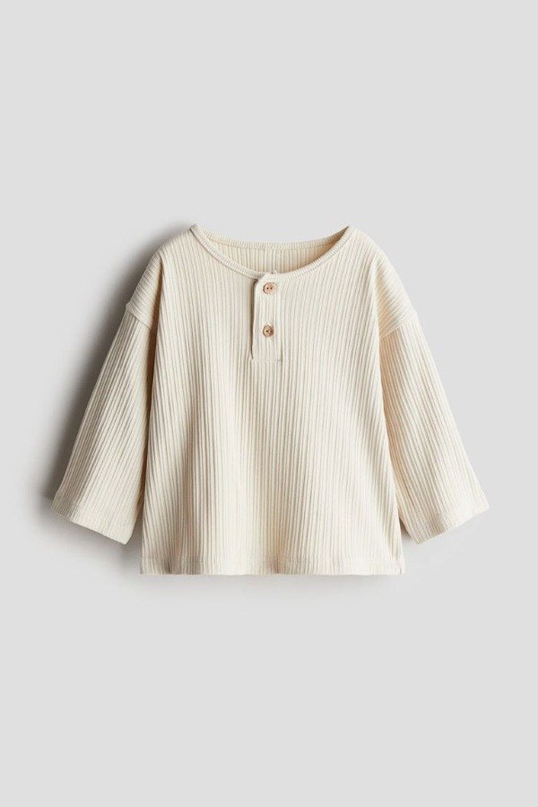 Producto - Remera HyM con botones natural - 0