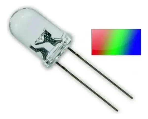 Producto - Led Rgb Alto Brillo Cambio Rápido Automático 5mm 2 Patas X 5
