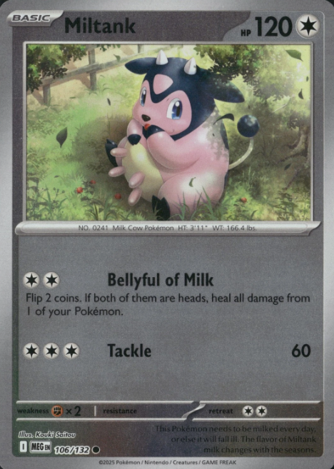 Producto - Miltank 106/132 Reverse Holofoil - Mega Evolution